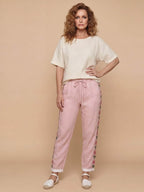 Women’s Floral Side Stripe Drawstring Trousers