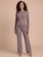 Women’s High-Waist Straight-Leg Trousers
