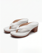 Women’s Block Heel Sandals- Toe-Post