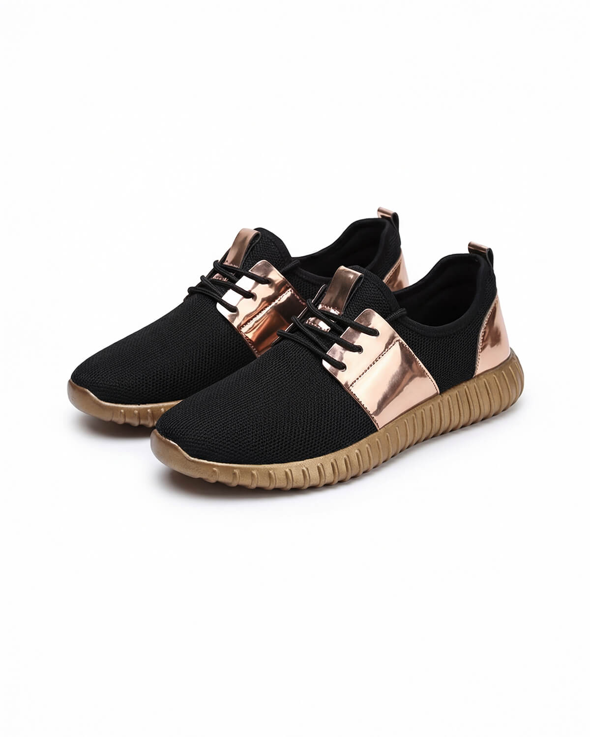 Women’s Slip-On Fashion Sneakers- Elastic Lace