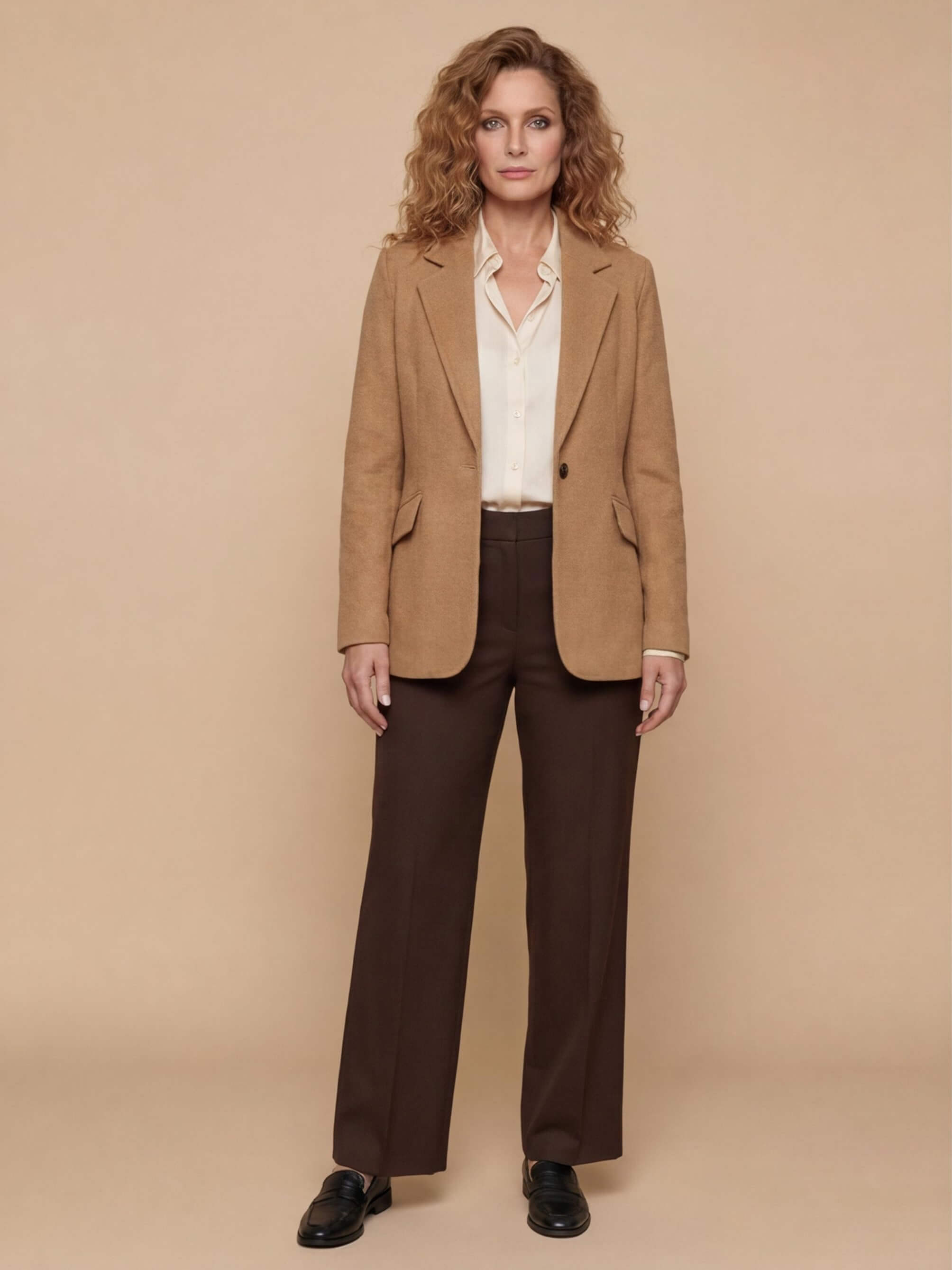 Women’s Lightweight Lapel Jacket – Relaxed Fit & Effortless Style