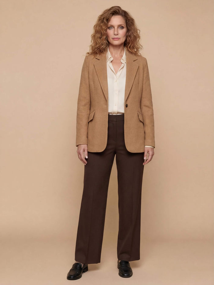 Women’s Lightweight Lapel Jacket – Relaxed Fit & Effortless Style