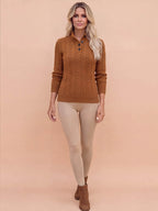 Women’s Cable Knit Button-Up Sweater
