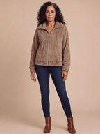 Women’s Plush Fleece Zip-Up Jacket
