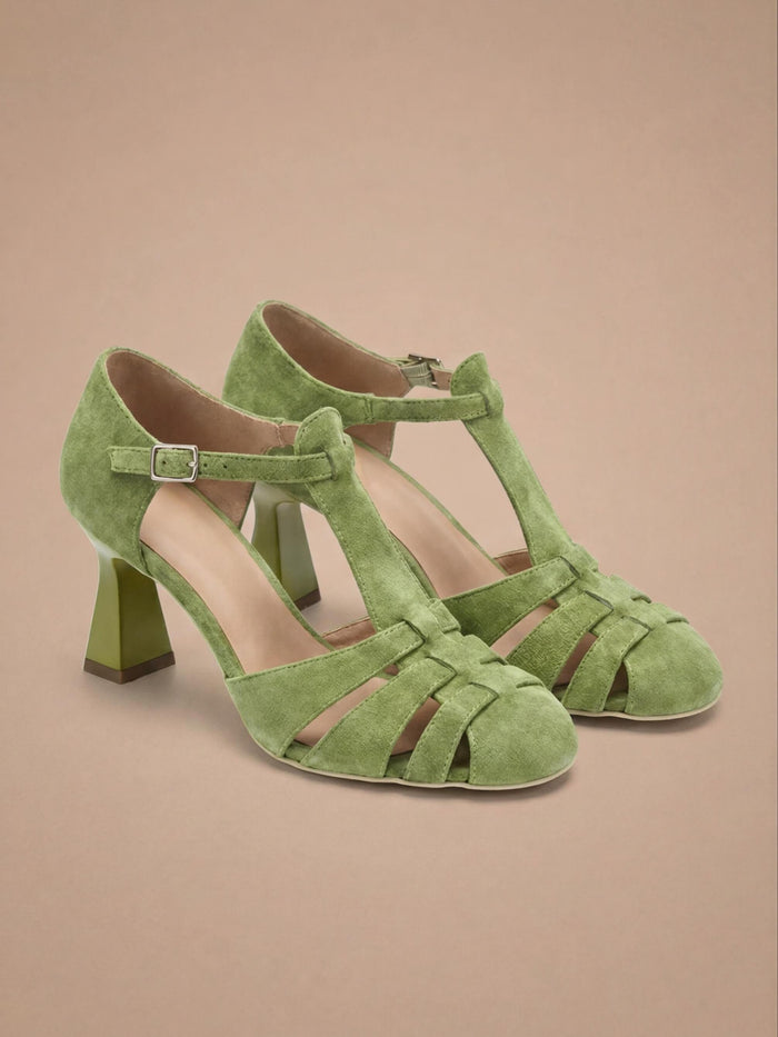 Women’s Strappy Buckle Block Heel Sandals
