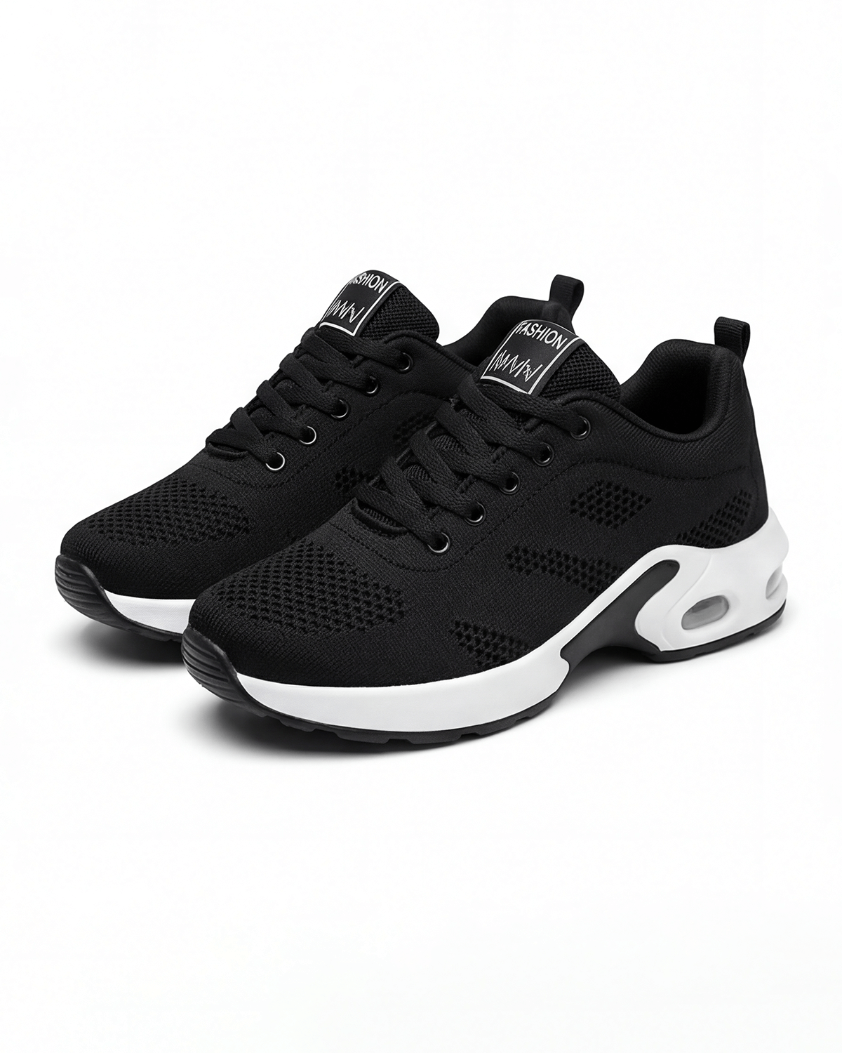 Women’s Breathable Casual Sneakers- Knit Lace-Up