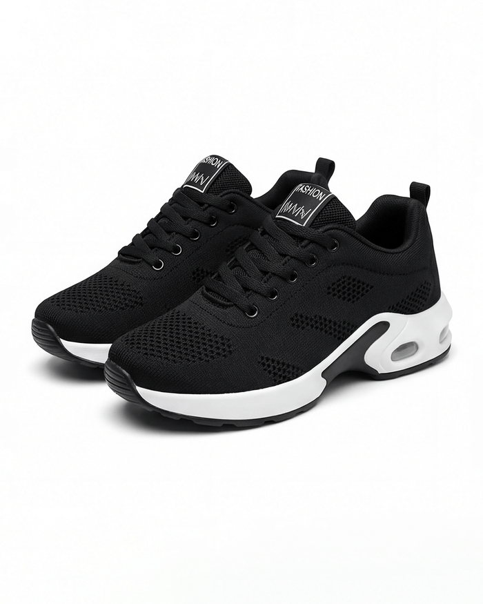 Women’s Breathable Casual Sneakers- Knit Lace-Up