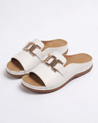 Women’s Gold Chain Detail Slide Sandals