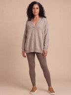 Women’s V-Neck Relaxed Knit Sweater