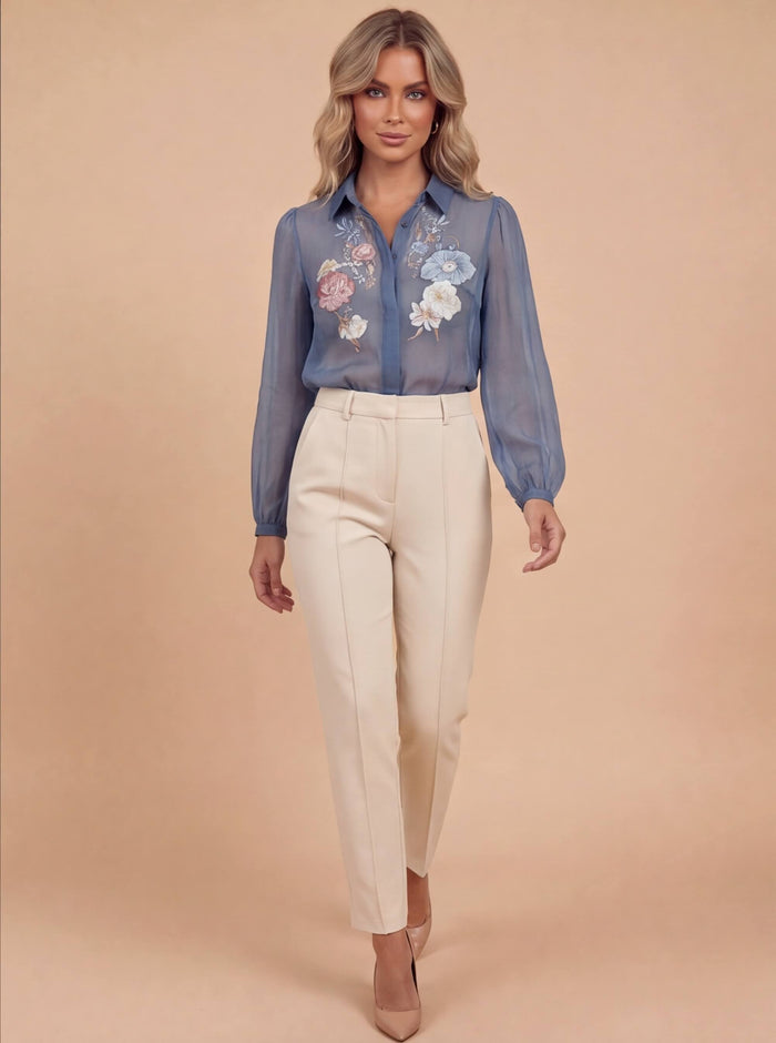 Women’s Top – Boho Floral Blouse