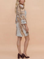 Women’s Elegant Printed Mini Dress