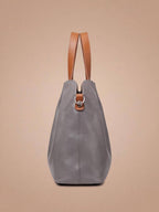 Women’s Textured Shoulder Bag with Top Handles