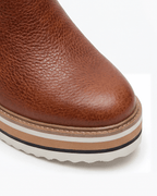 Women’s Platform Ankle Boots- Side-Zip