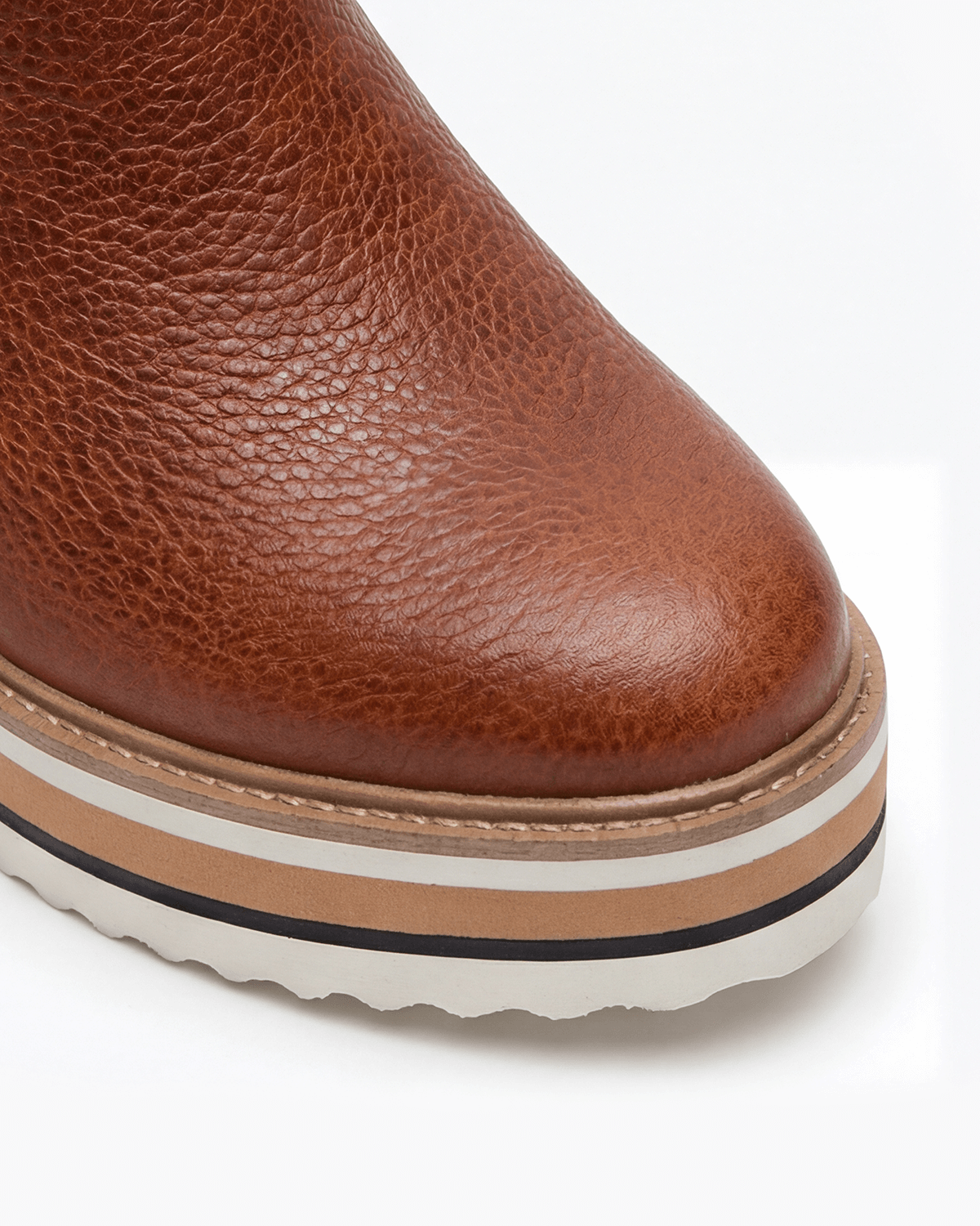 Women’s Platform Ankle Boots- Side-Zip