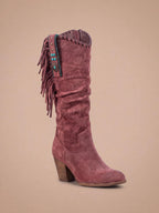 Women’s Fringe Mid-Calf Western Boots