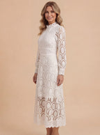 Women’s Elegant Lace Midi Dress – Grace in Lace