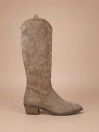 Ryder Embroidered Knee-High Boots