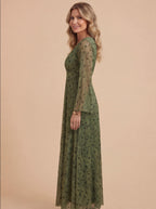 Women’s Bohemian Shimmer Maxi Dress