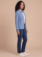 Women’s Textured Knit Button-Up Shirt