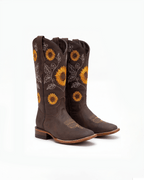 Women’s Western Embroidered Sunflower Boots