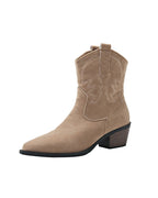Sage Suede Western Boots