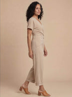 Women’s Wrap Front Cuffed Jumpsuit