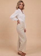 Women’s Ruffle V-Neck Blouse – Romantic Elegance & Modern Chic