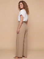 Women’s Smocked Waist Wide-Leg Trousers
