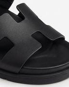 Women’s Wide Strap Padded Cutout Slide Sandals