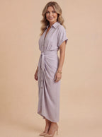 Women’s Ruched Midi Summer Dress