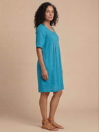 Women’s Scoop Neck Pocket Mini Dress