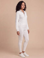Women’s Textured Cable-Knit Half-Zip Sweatshirt