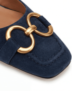 Women’s Gold Chain Detail Slingback Flats