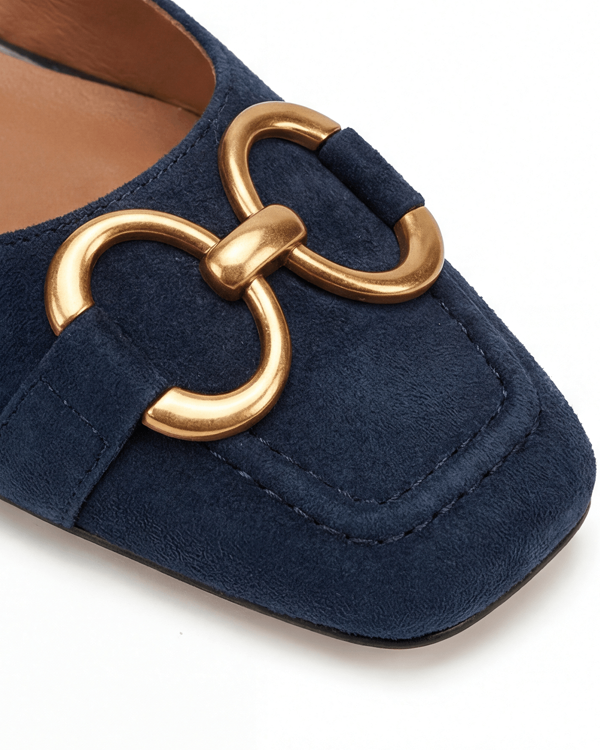 Women’s Gold Chain Detail Slingback Flats