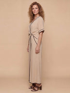 Women’s Wrap Front Wide-Leg Jumpsuit