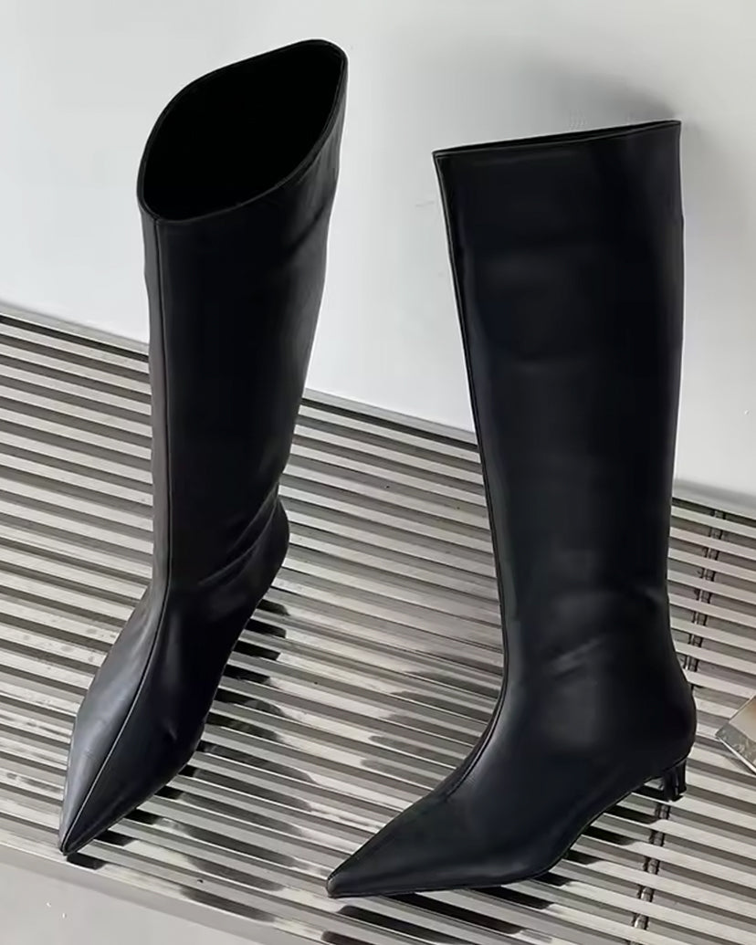 Aria Pointed Toe Knee-High Boots