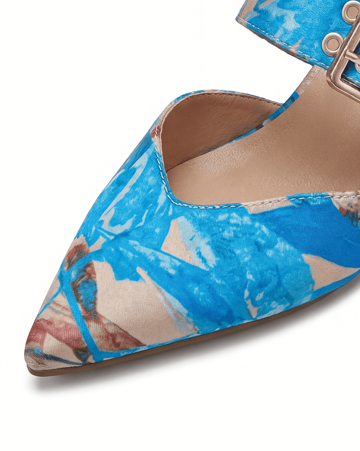 Women’s Slingback Block Heels- Buckle Strap
