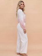 Women’s Floral Embroidered V-Neck Blouse