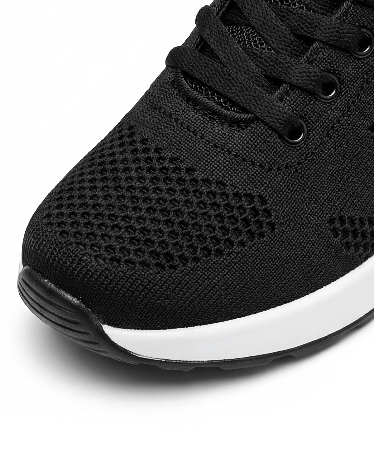 Women’s Breathable Casual Sneakers- Knit Lace-Up