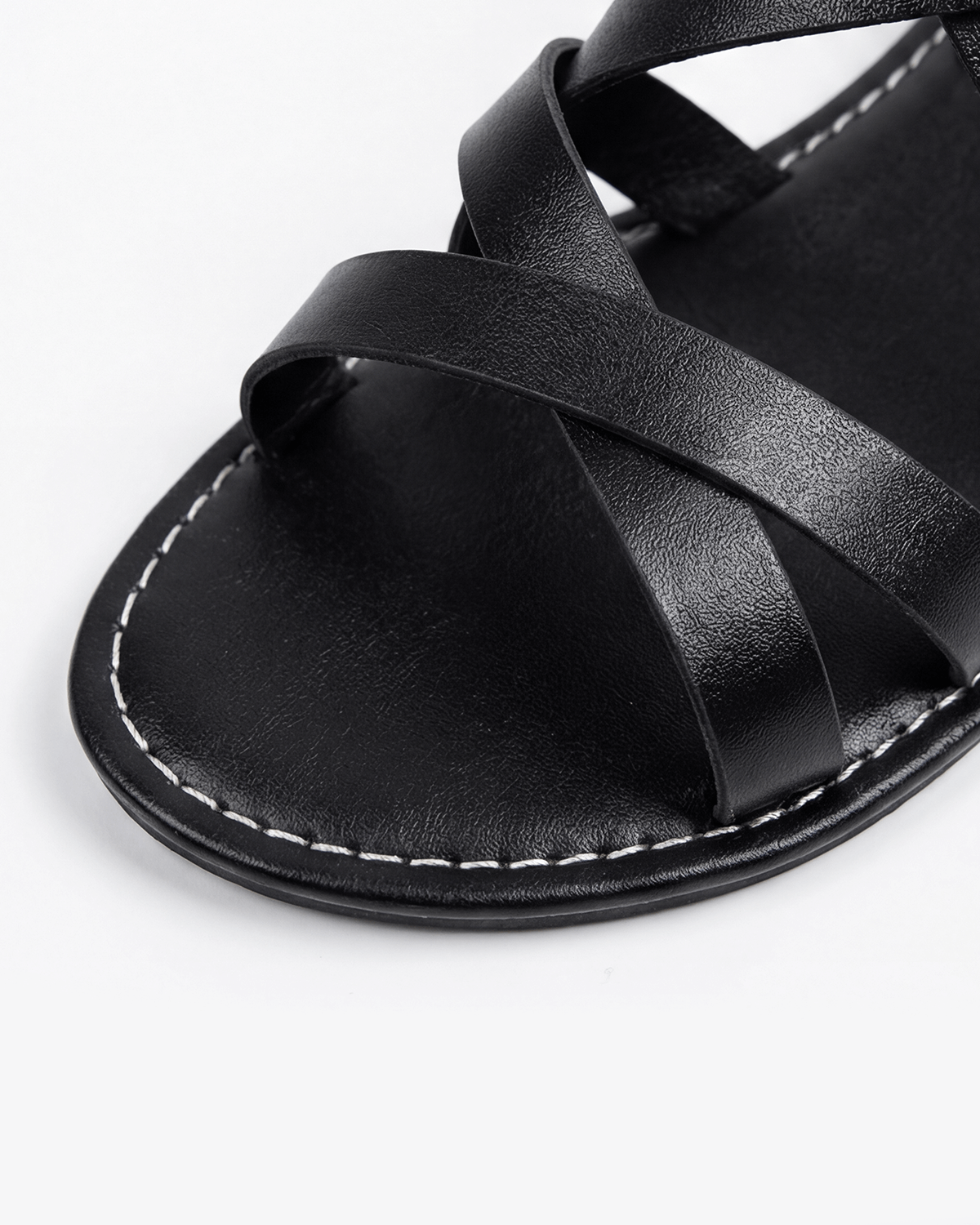 Women’s Flat Sandals-Strappy Caged