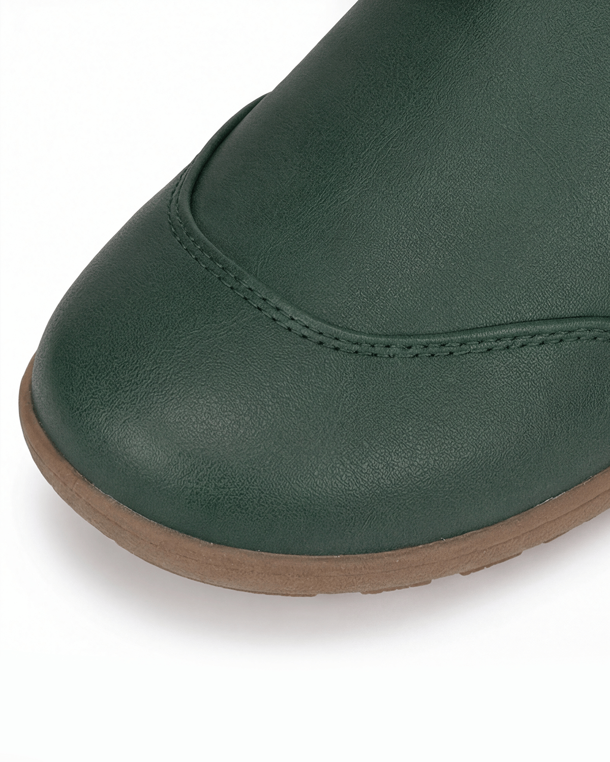 Women’s Ankle Boots- Knit-Cuff Side-Zip