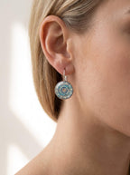 Women’s Mandala Pattern Drop Earrings