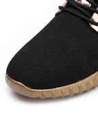 Women’s Slip-On Fashion Sneakers- Elastic Lace