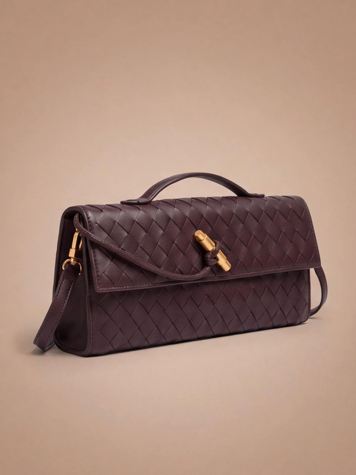 Women’s Woven Handle Shoulder Bag