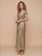 Women’s Satin Maxi Evening Dress