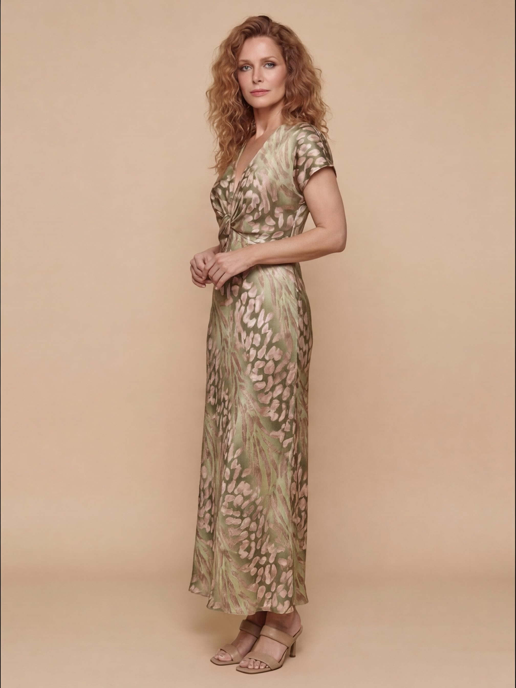 Women’s Satin Maxi Evening Dress