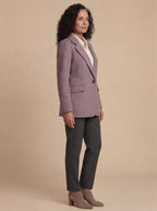Women’s Jacket – Classic Lapel Long Sleeve Blazer