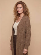 Women’s Long Knit Cardigan – Oversized Ribbed Style & Cozy Elegance
