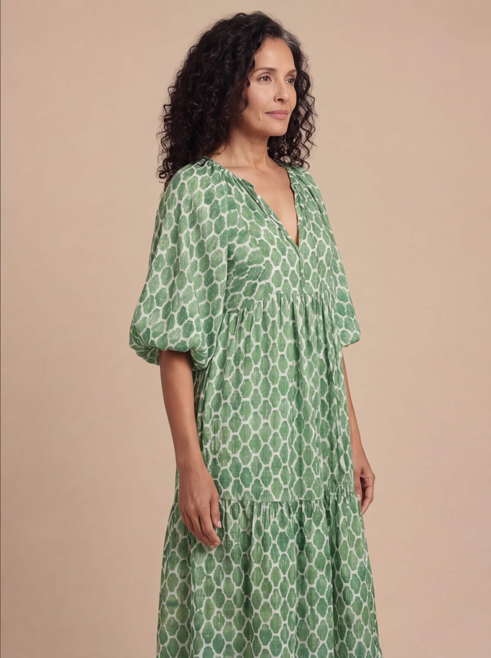 relaxed fit midi dress Cotton Midi Relaxed Fit Dress L