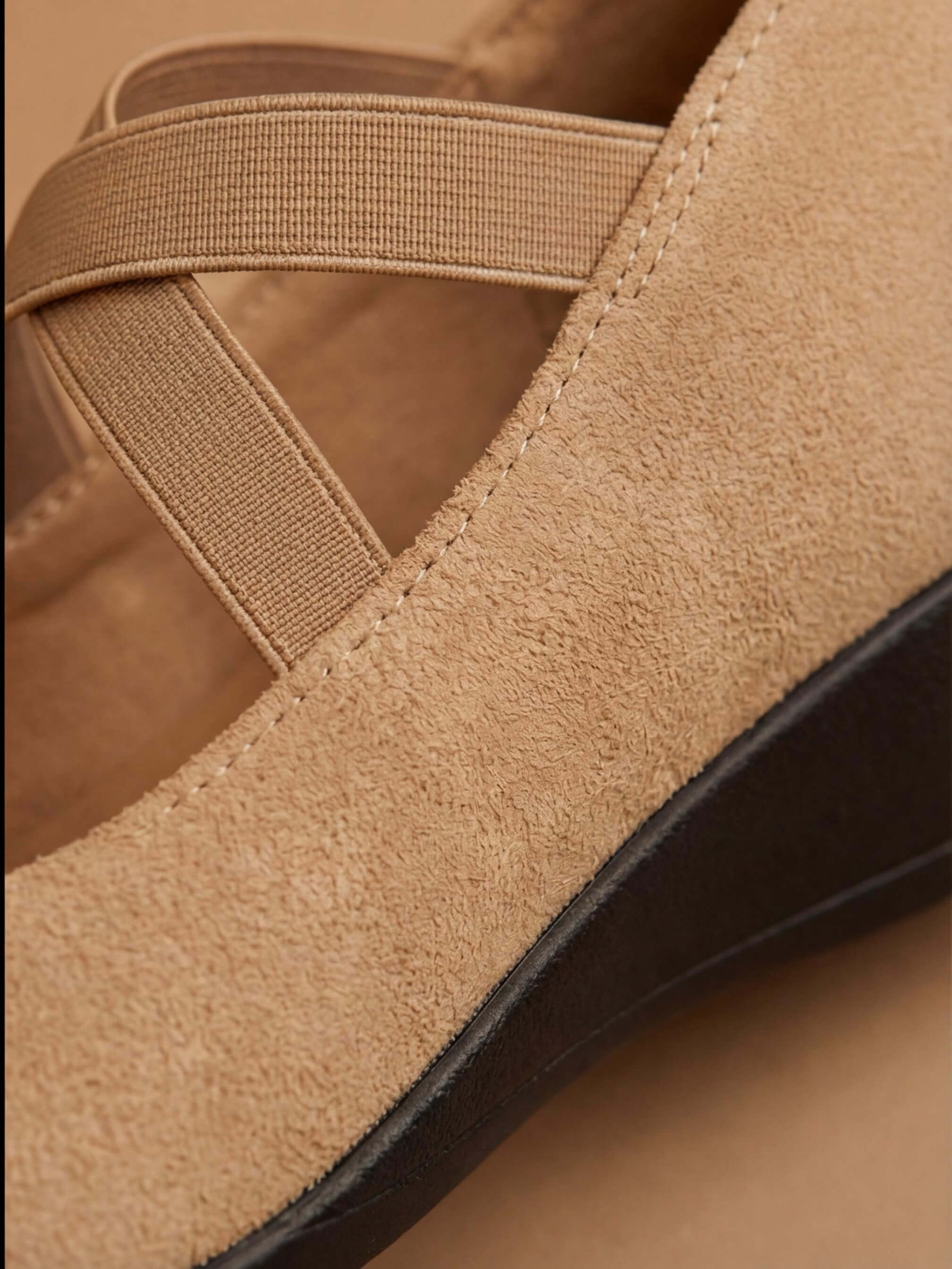 Women’s Shoes – Comfortable Wedge Heels with Cross-Strap Design